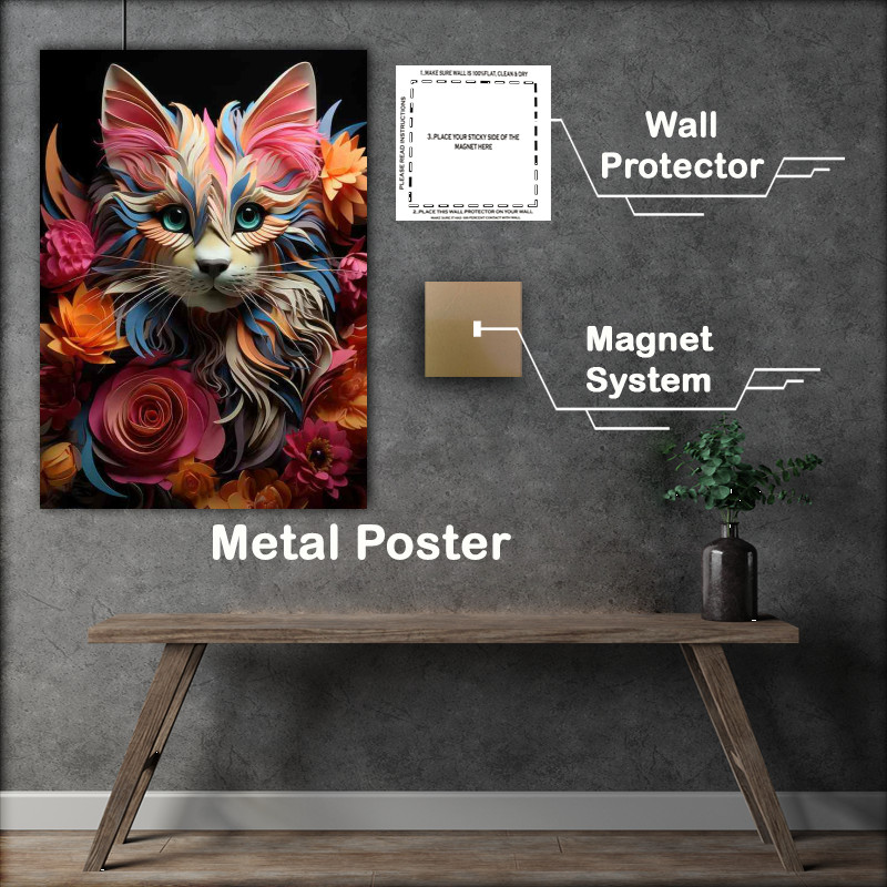Buy Metal Poster : (The Beauty of The Lucy The Cat)