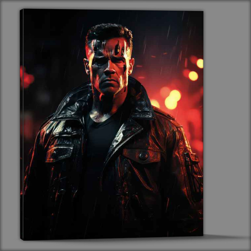 Buy Canvas : (Terminator in the style of retro art)
