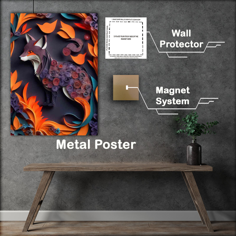 Buy Metal Poster : (The Ethereal World of Floral and Animal Ar)