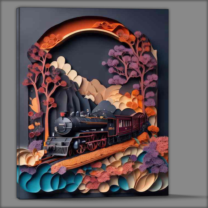 Buy Canvas : (Train Travels Arrive In Style)