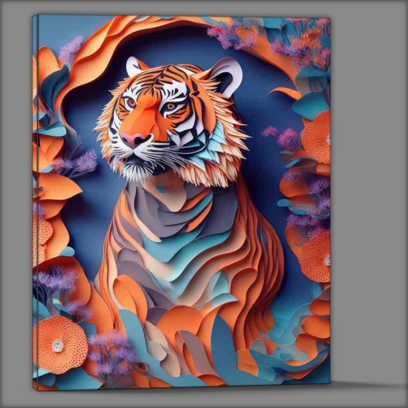 Buy Canvas : (Whimsical Creations The Tiger And Botanical Art)