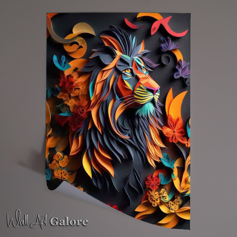 Buy Unframed Poster : (Wildlife in Bloom the Tiger)