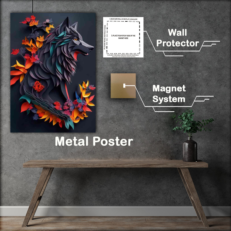 Buy Metal Poster : (he Enchanting Realm of Willo The Wolf Art)