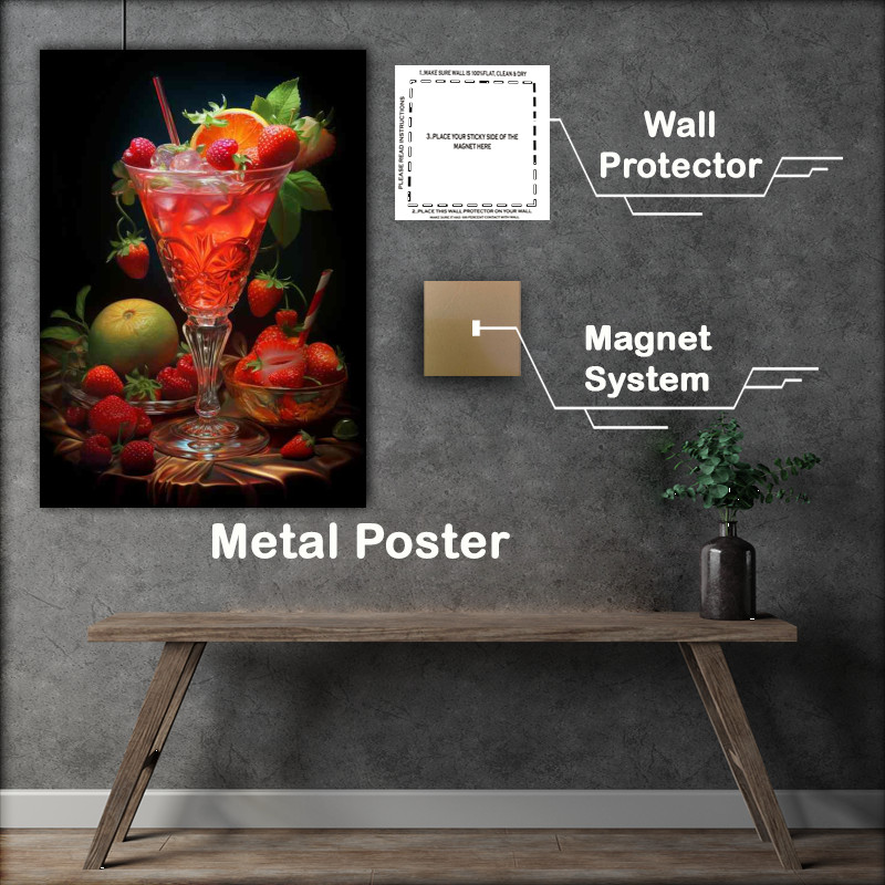 Buy Metal Poster : (Alcohol Cocktail Drink The Range of Artful Drinks)