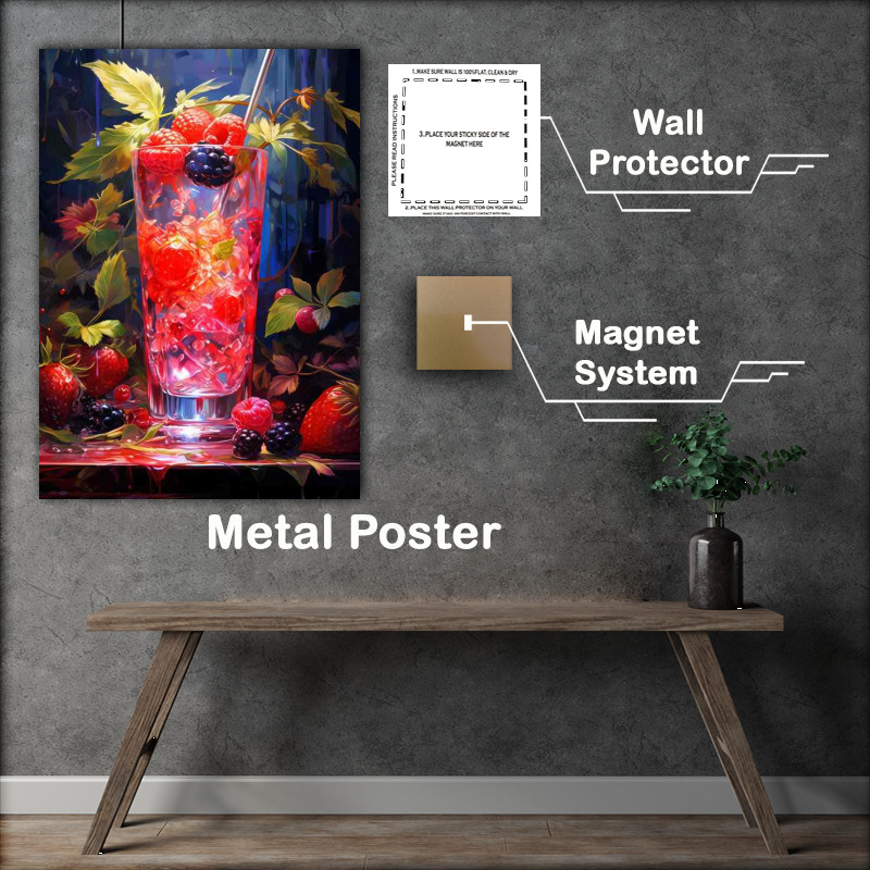 Buy Metal Poster : (Cocktail Chronicles A Gallery of Drink Delights)