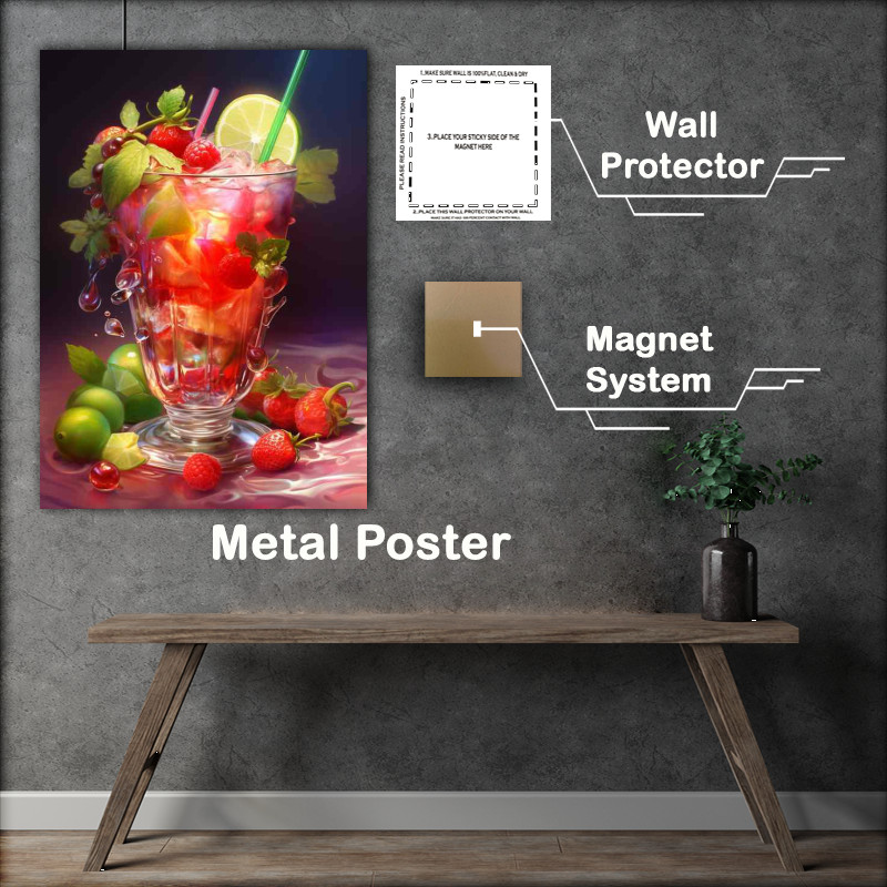 Buy Metal Poster : (Mix And Marvel The World of Artistic Cocktails)