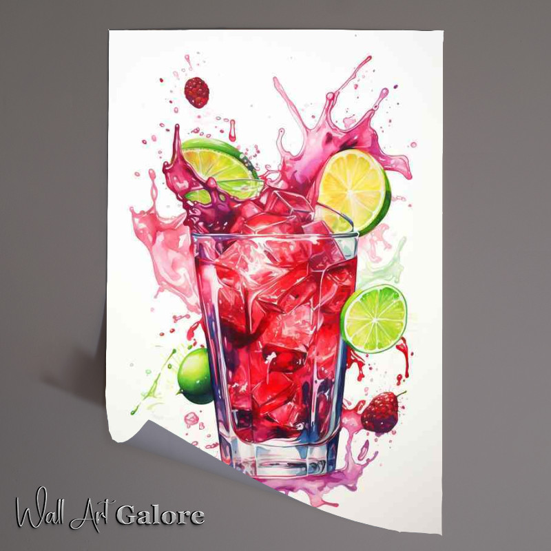 Buy Unframed Poster : (Pasion Row Rendezvous A Display of Mixed Drinks)