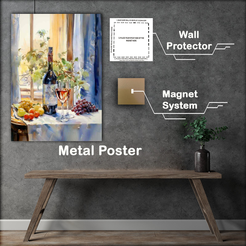 Buy Metal Poster : (The Art of Wine Display and Tasting)