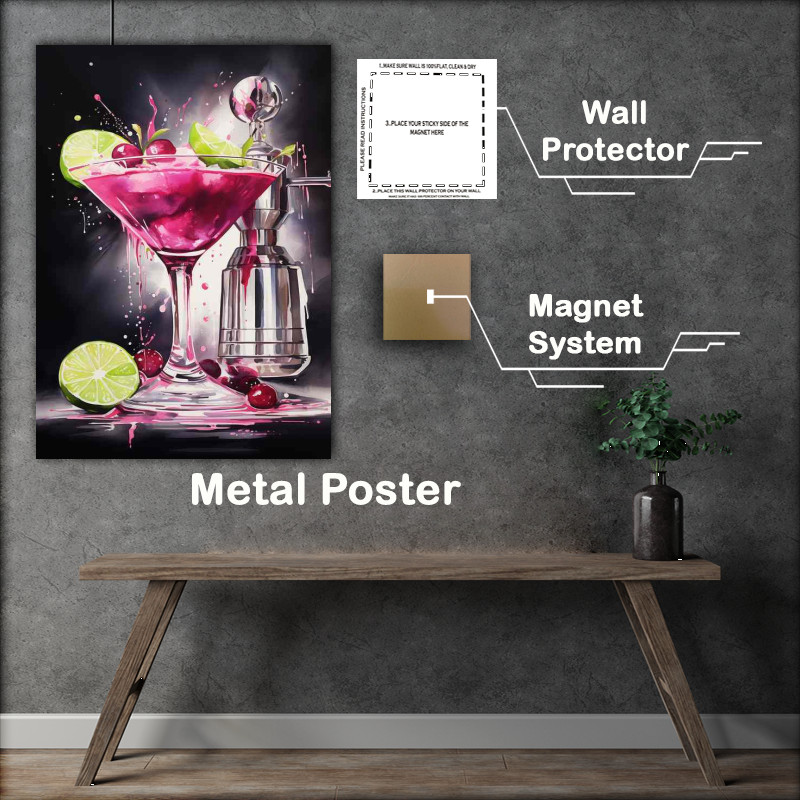 Buy Metal Poster : (Vivid Vintages A Display of Artful Drink Designs)