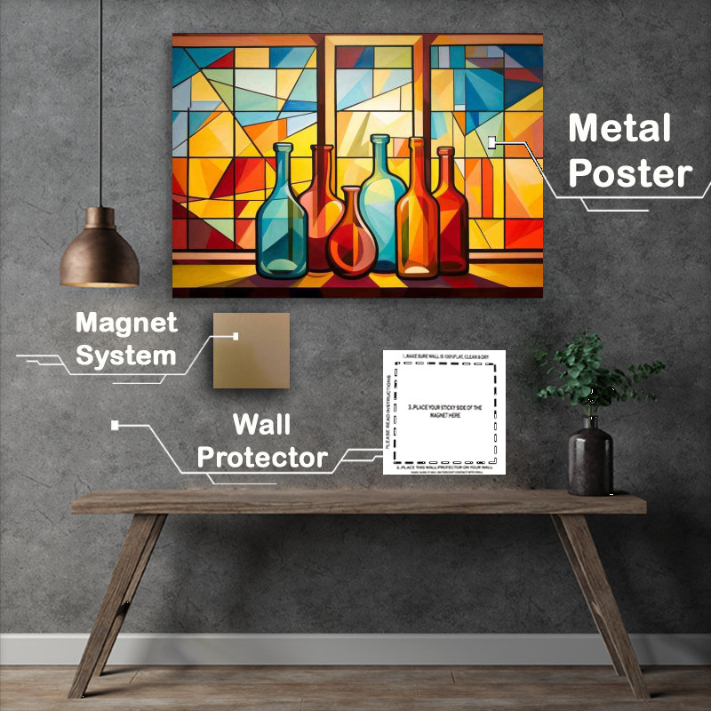 Buy Metal Poster : (Bar Bottles And Dark Dreams)
