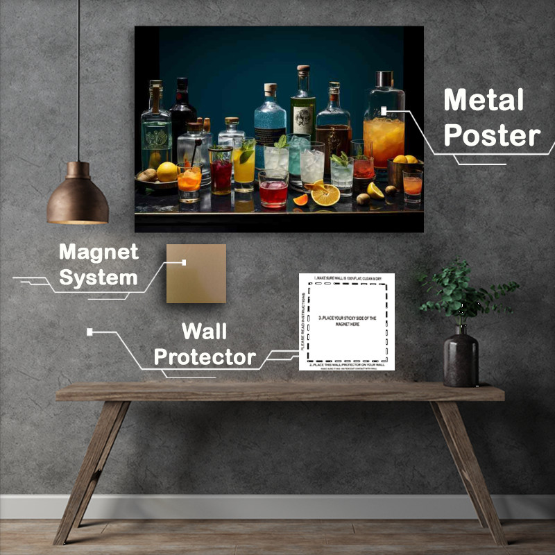 Buy Metal Poster : (Cocktail Couture Fashioned Drinks with Flair)