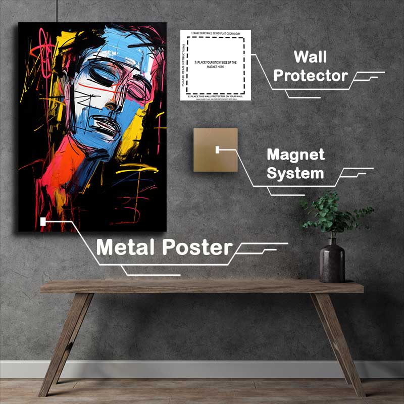 Buy Metal Poster : (Surreal Spectrum Eclectic Emoticons)