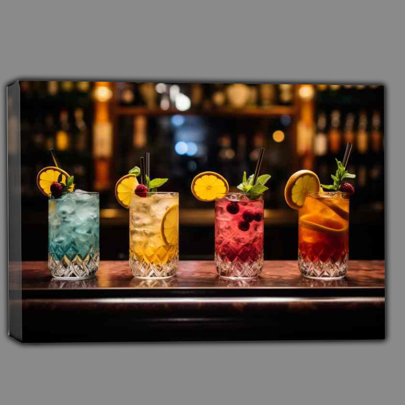 Buy Canvas : (Sip in Shadows Dark Styled Margarita)