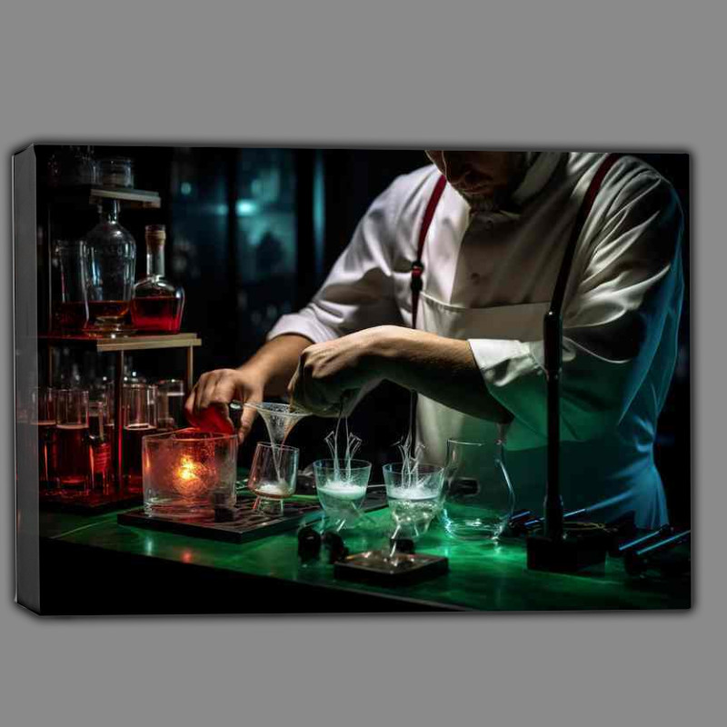 Buy Canvas : (Sips in Shadows From Liquor Bottles to Dark Themed Art)