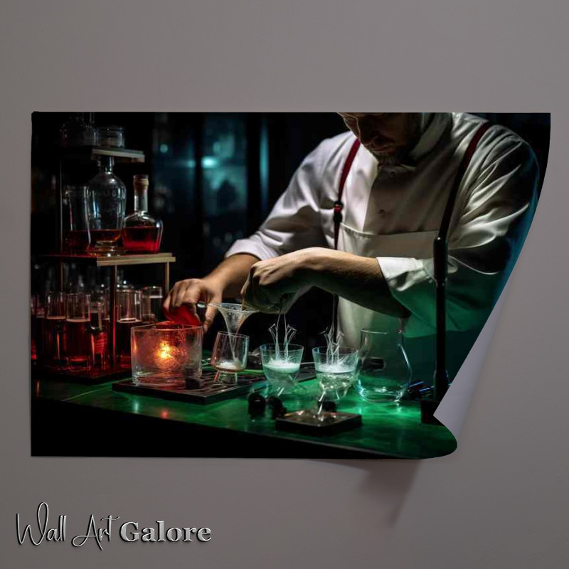 Buy Unframed Poster : (Sips in Shadows From Liquor Bottles to Dark Themed Art)