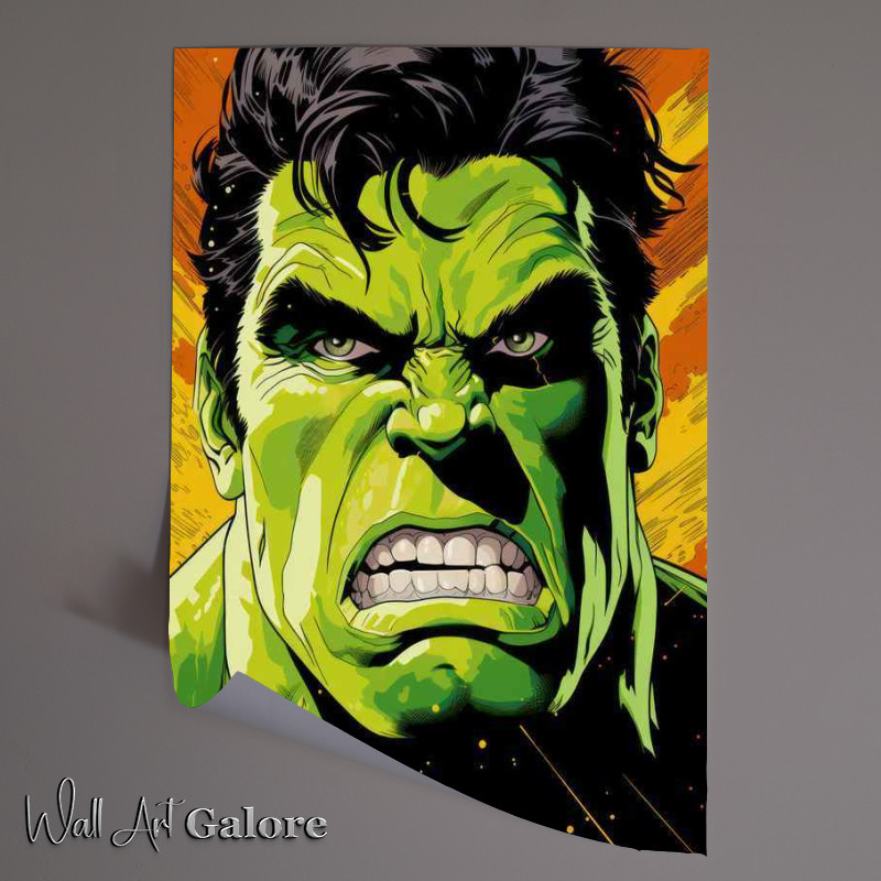 Buy Unframed Poster : (The Hulk pop art style)