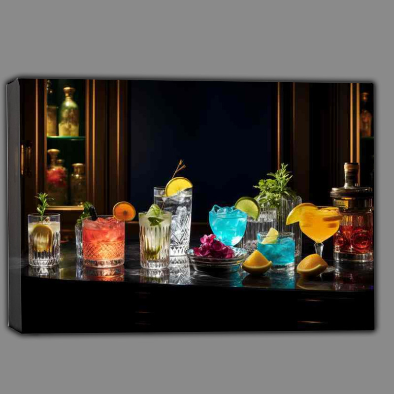 Buy Canvas : (Twist And Turn The Artistry of Garnished Cocktails)