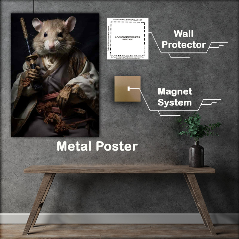 Buy Metal Poster : (Anthropomorphic Rats in Karate Gear)