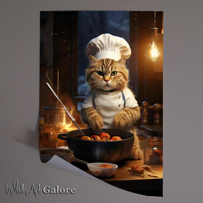 Buy Unframed Poster : (Cats in Aprons Culinary Adventures in the Cartoon Kitchen)