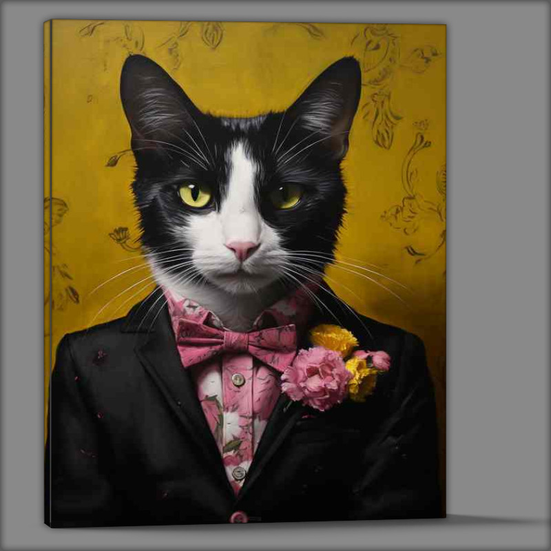 Buy Canvas : (Cats in Unexpected Roles wearing a suit)