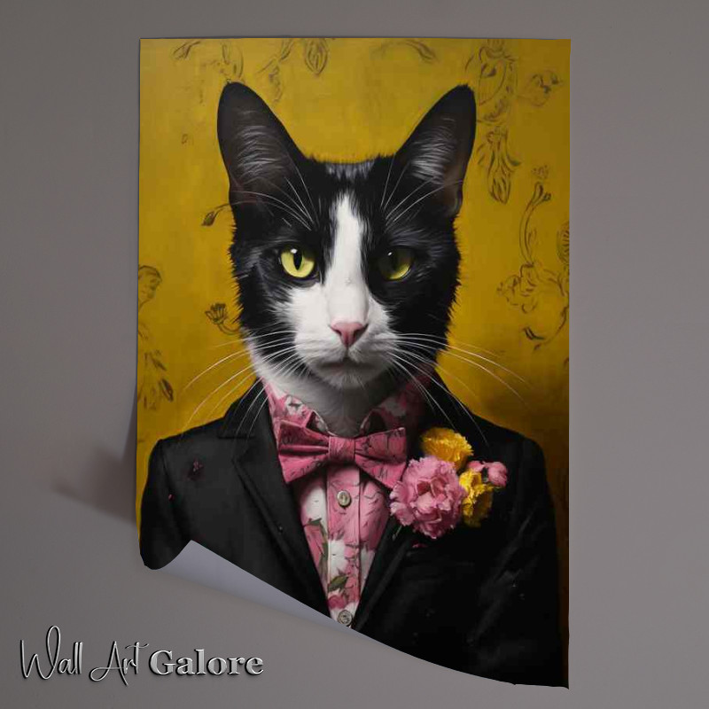 Buy Unframed Poster : (Cats in Unexpected Roles wearing a suit)