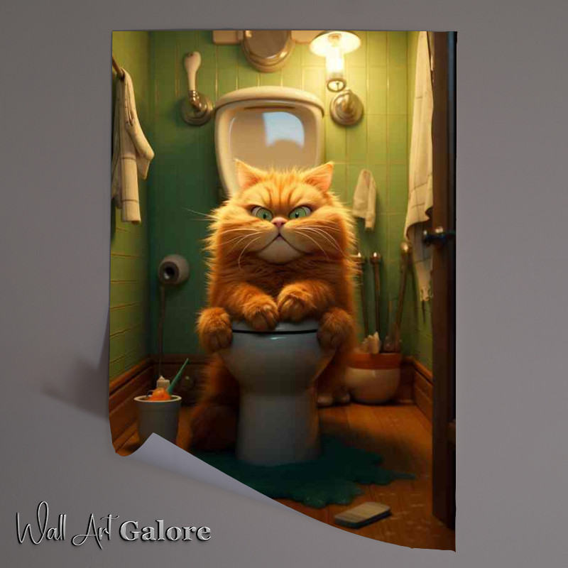 Buy Unframed Poster : (Comical Catscape From Toilets to Tantalizing Treats)