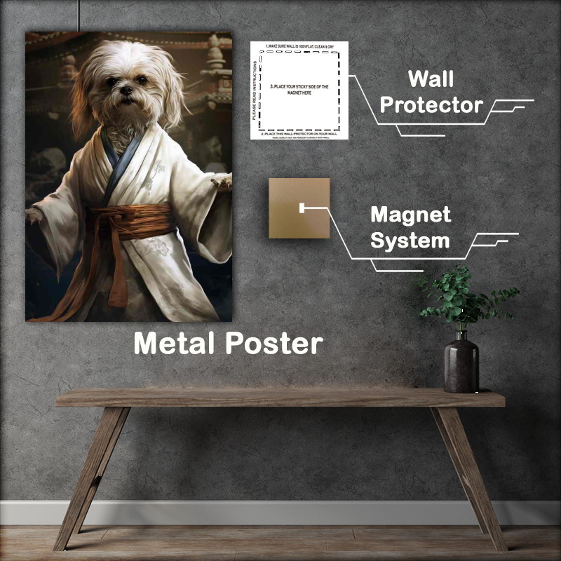 Buy Metal Poster : (Dogs in White Robes)