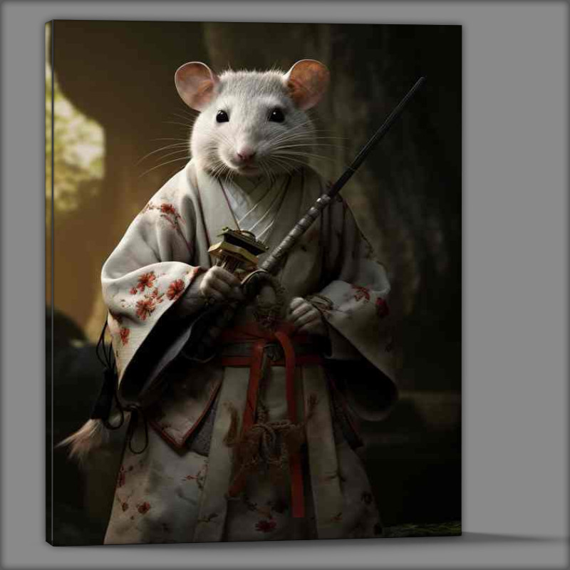 Buy Canvas : (Dojo Dreams Rat Embracing the Martial Arts Spirit)