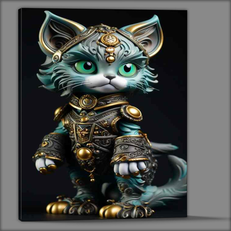 Buy Canvas : (Feline Fight Club Cats Donning Karate Outfits)