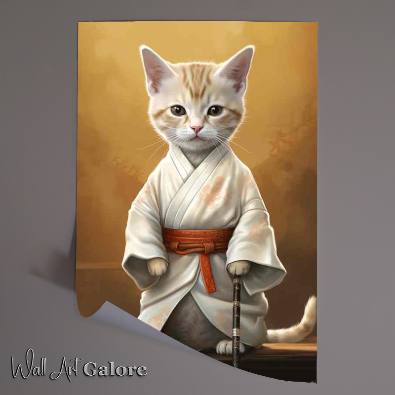 Buy Unframed Poster : (Karate Cat Chronicles Feline Warriors in Action)