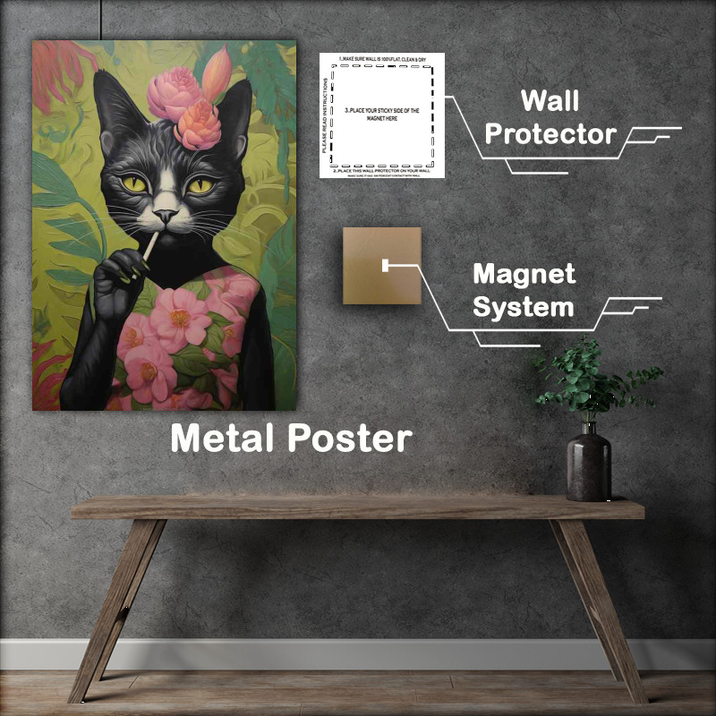 Buy : (Rebel Whiskers Smoky Tales Metal Poster)