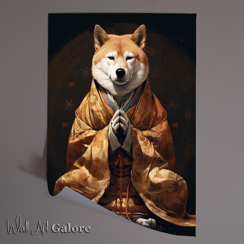 Buy Unframed Poster : (Zen Pups Shibitsa Dog Art for Animal Lovers)