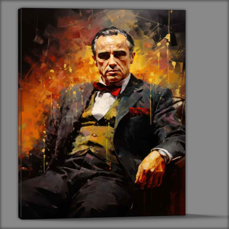 Buy Canvas : (The godfather Very colourful style splash art)