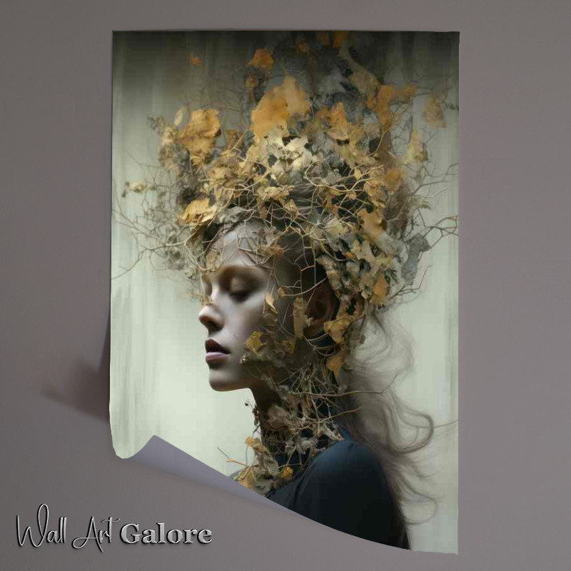 Buy Unframed Poster : (Dual Dimensions Artistic Forest Landscape Fusion)
