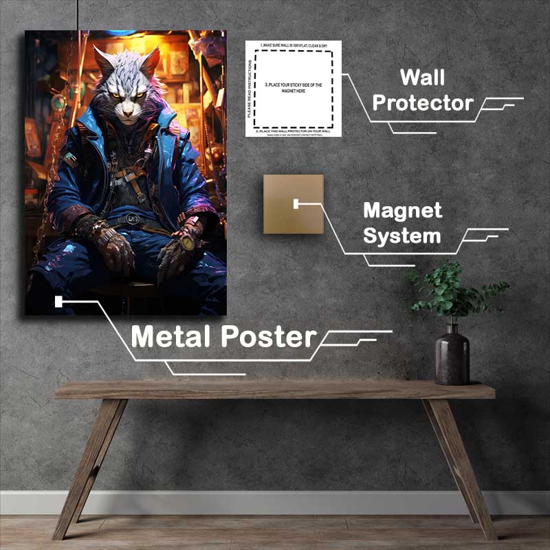 Buy Metal Poster : (Beast of the night)