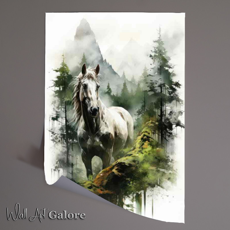Buy Unframed Poster : (Harmonious Echos The Horses Exposure Artistry of the Wild)