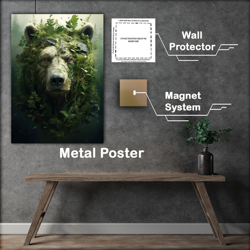 Buy Metal Poster : (Harmony of Echoes and the bear)