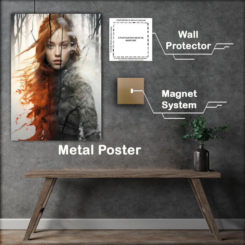 Buy Metal Poster : (Mesmerizing Double Exposure Creations)