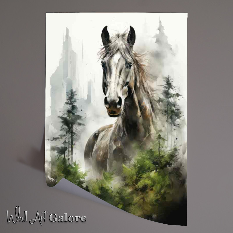 Buy Unframed Poster : (Natures Musings Reflective Horse Exposure Wilderness)