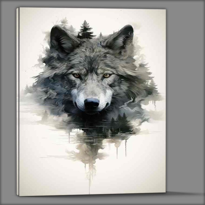 Buy Canvas : (Natures Narrative And A Wolfs Tale)