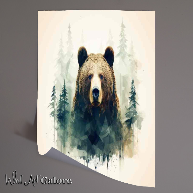 Buy Unframed Poster : (Untamed Beauty A Glimpse of the Wild Bear)