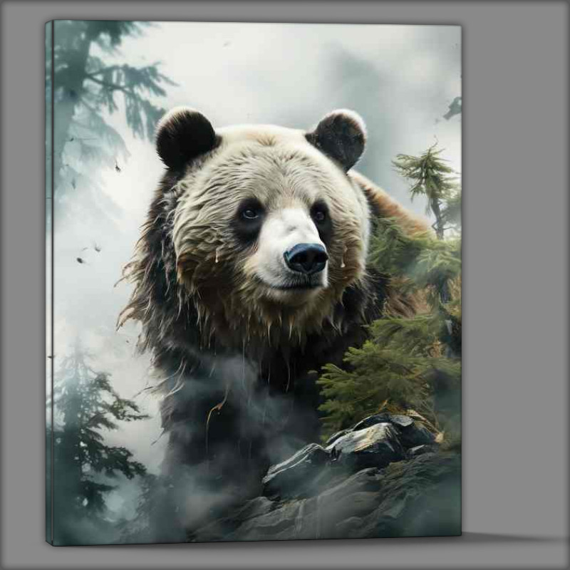 Buy Canvas : (Whispering Shadows A Bear wondering)