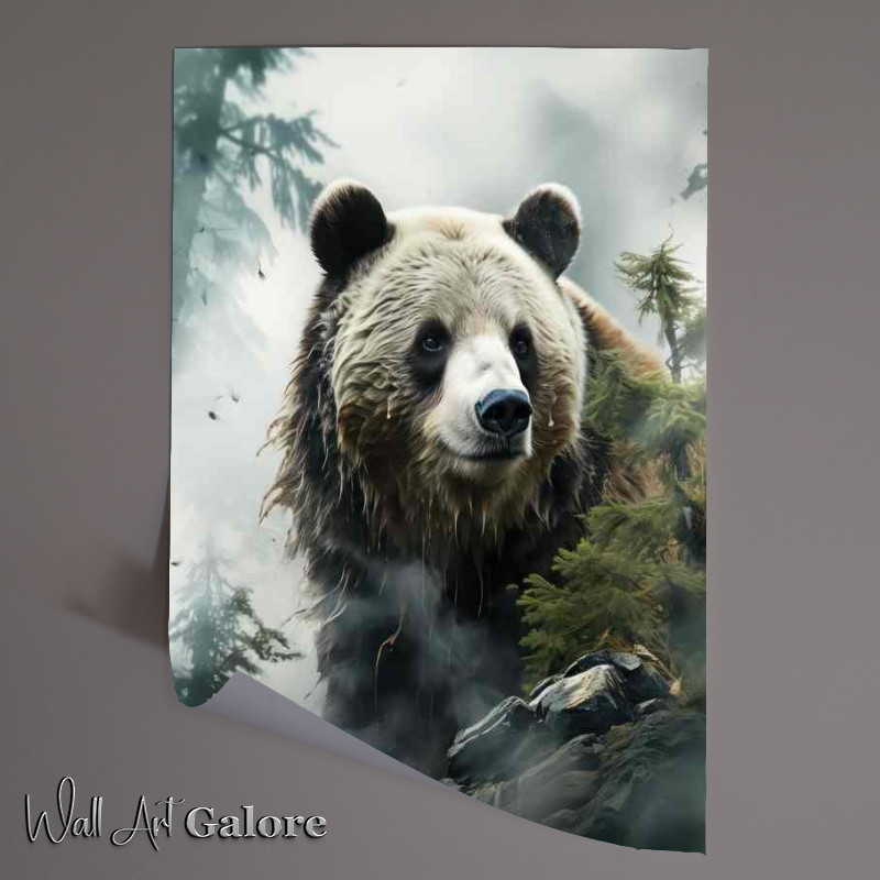 Buy Unframed Poster : (Whispering Shadows A Bear wondering)