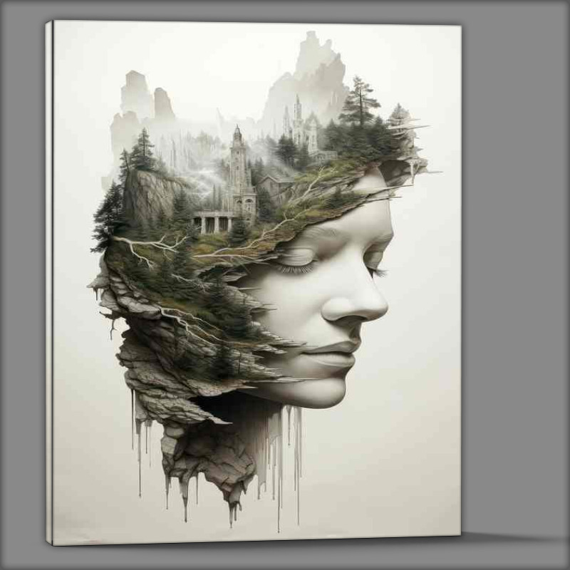 Buy Canvas : (Whispering Wilderness Womans Exposure Forest Dreams)