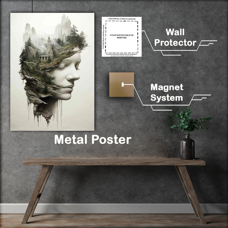 Buy Metal Poster : (Whispering Wilderness Womans Exposure Forest Dreams)
