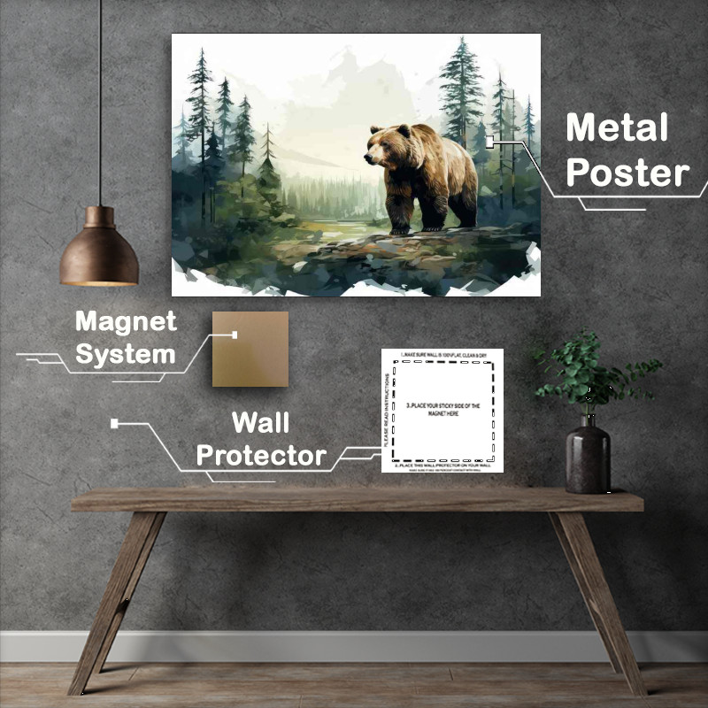Buy Metal Poster : (Shadow of the Forest A Bears Wilderness Tale)