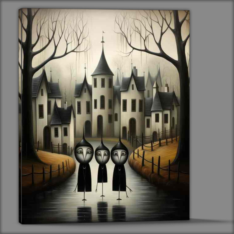 Buy Canvas : (Artistic Village moody Scenes Soft Collection)