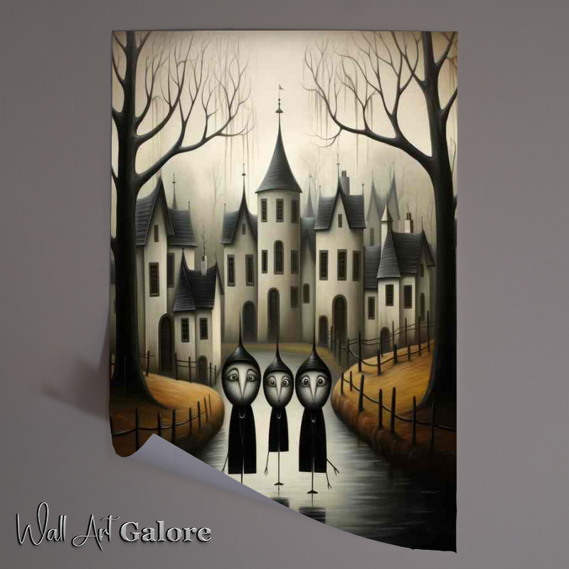 Buy Unframed Poster : (Artistic Village moody Scenes Soft Collection)