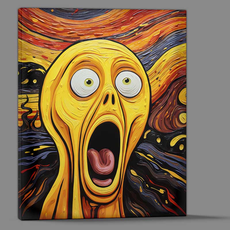 Buy Canvas : (scream style Surreal Emotion Eruption)
