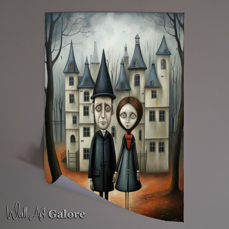 Buy Unframed Poster : (Soft Whimsy Quirky Village Exploration)